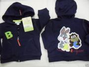 FELPA CARDIGAN LOONEY TUNES CAPPUCCIO BLU TG. 23 MESI