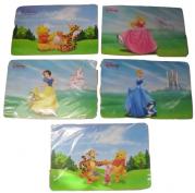 Tovagliette Americane Disney In Plastica PVC Cm 30 x 45 Winnie e Principesse
