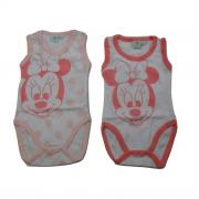 Body Disney Canotta Confezione 2 Pezzi Minnie Rosa
