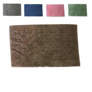 Tappeto Bagno in Spugna jaquard Cm 55x85  Vari Colori Made in Italy