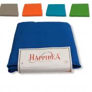 Copriletto Singolo Happidea Tinta Unita In Piquet Puro Cotone Made In italy New