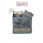 Parure Copripiumino Matrimoniale Stampa Digitale Happidea Brooklyn