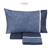 Lenzuola Fazzini Galuchat Matrimoniale Raso Di Cotone Made in Italy