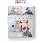 Lenzuola Happidea Lenzuola Copriletto Piazza e Mezza Stampa Digitale On Board