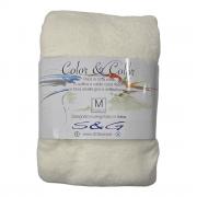 Plaid Tinta Unita Pail Singolo Super Soft Bianco