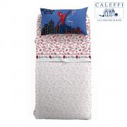 Lenzuola Spiderman Disney Caleffi Singola Spiderman Amazing Puro Cotone