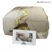 Trapunta Matrimoniale Carrara Shibui Percalle di Cotone Colore Beige