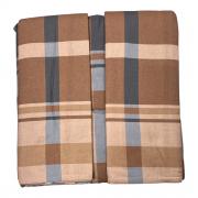 Parure Copripiumino Matrimoniale Flanella di Cotone Happidea Jasper Beige