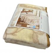 Coperta Matrimoniale Misto Lana Arabesque Beige