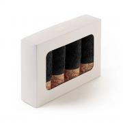 Lavette Asciugamano Alviero Martini confezione 4 pezzi Cm 30 x 30 Geo Classic Black