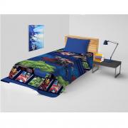 Copriletto Singolo Disney Avengers In Puro Cotone Hulk Capitan America
