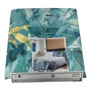 Copriletto Singolo Happidea Teich Verde In Piquet Puro Cotone Made In italy