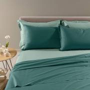 Completo Lenzuola In Cotone Vita Double Matrimoniale Pavone Primanatura