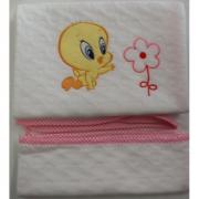 Copriletto Carrozzina Looney Tunes Titty Tweety Ricamato
